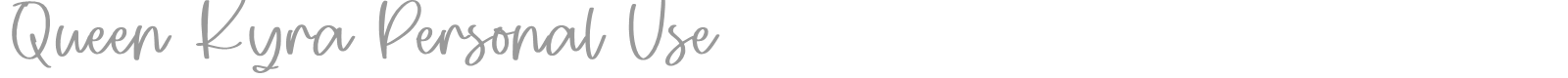 Queen Kyra font preview